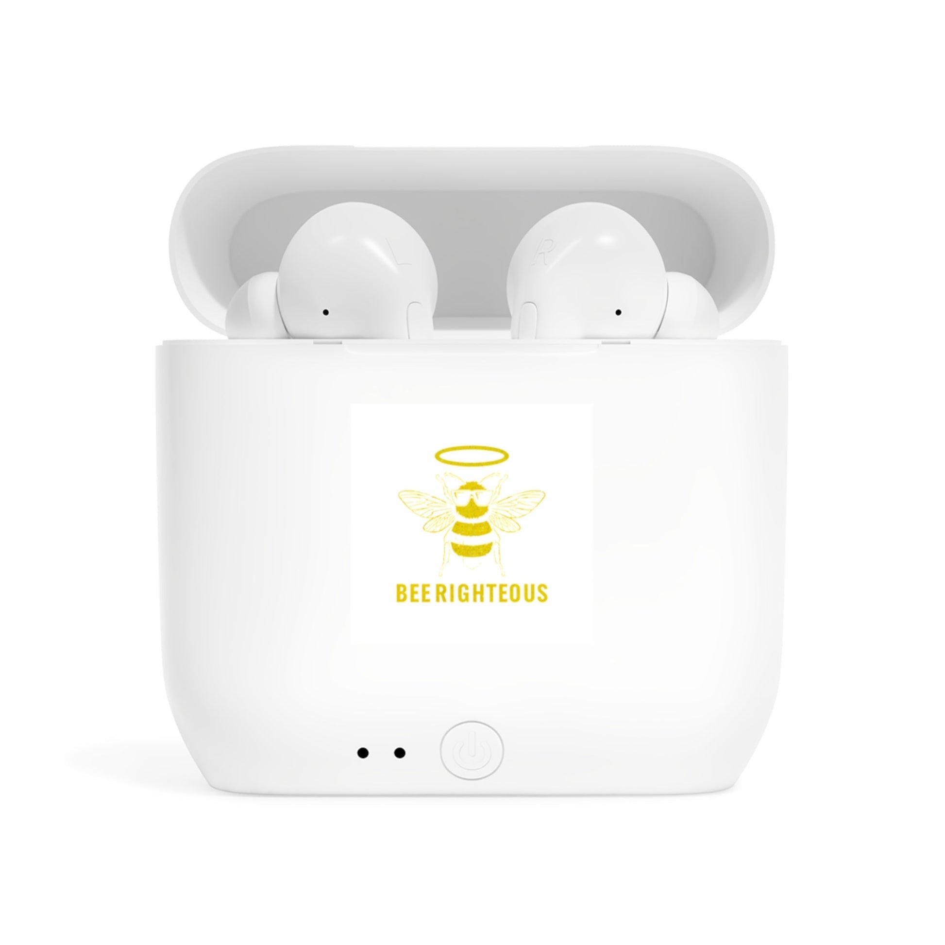 Essos Wireless Earbuds - Bee Righted Jewelry Case, Bluetooth Earbuds, Tech Gift, Music Lover Accessories, Unique Earbud Holder - Jack Righteous