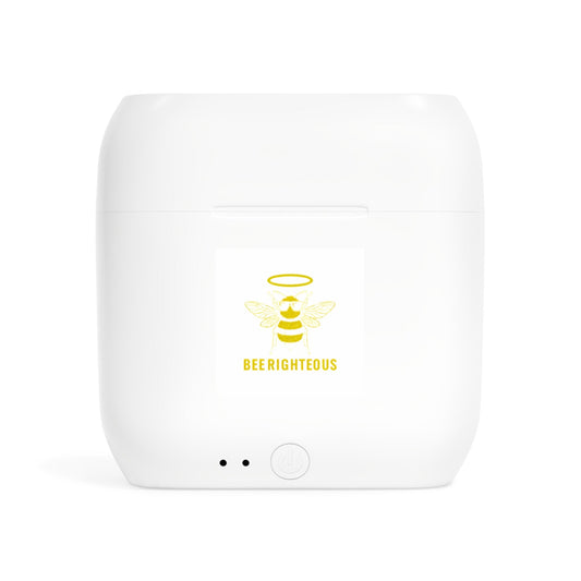 Essos Wireless Earbuds - Bee Righted Jewelry Case, Bluetooth Earbuds, Tech Gift, Music Lover Accessories, Unique Earbud Holder - Jack Righteous