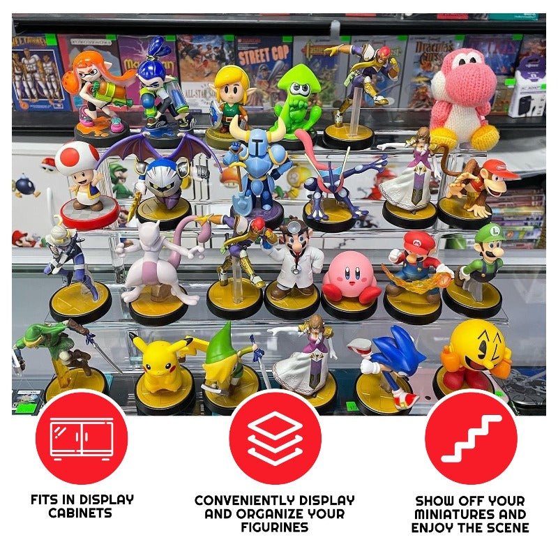 EVORETRO 4 - Step Acrylic Display Stand for Action Figures | Riser RS6 Inch - Jack Righteous