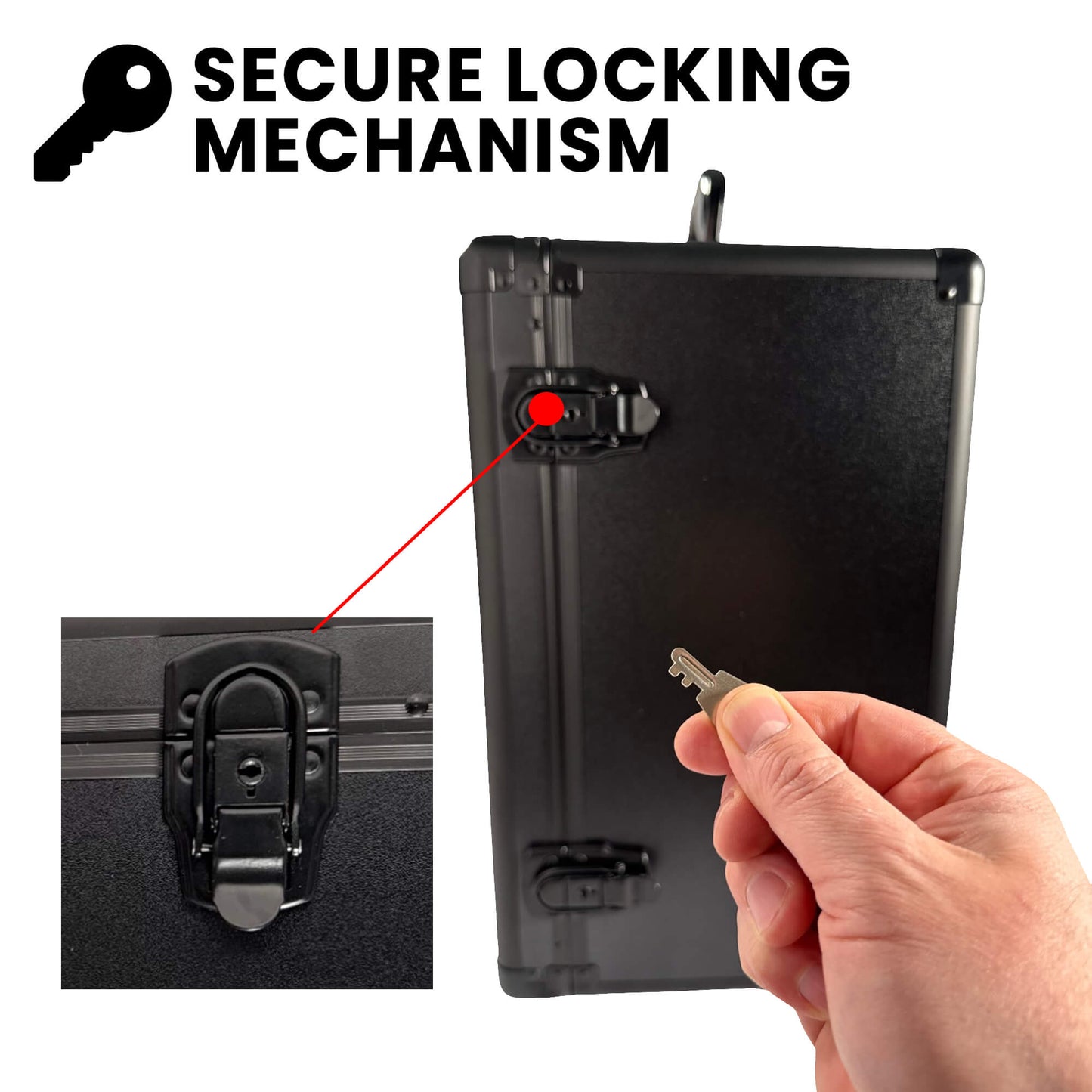 EVORETRO Aluminum Miniatures Display Case with 5 Magnetic Trays - Jack Righteous