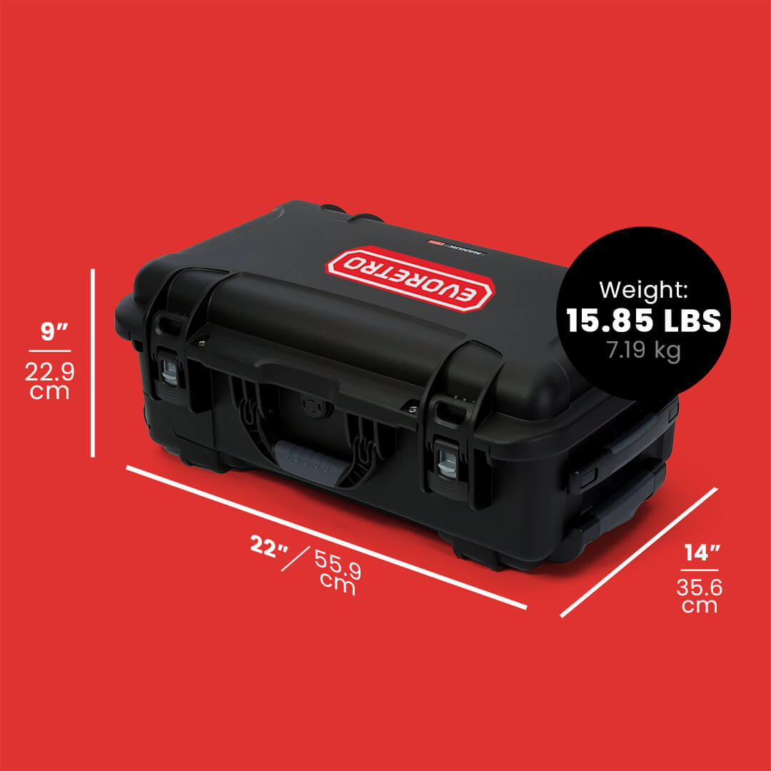 EVORETRO Waterproof Wheeled Card Case - Holds 160 Graded Slabs - Jack Righteous