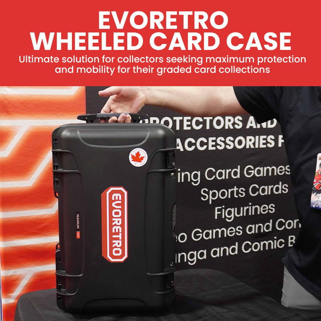 EVORETRO Waterproof Wheeled Card Case - Holds 160 Graded Slabs - Jack Righteous