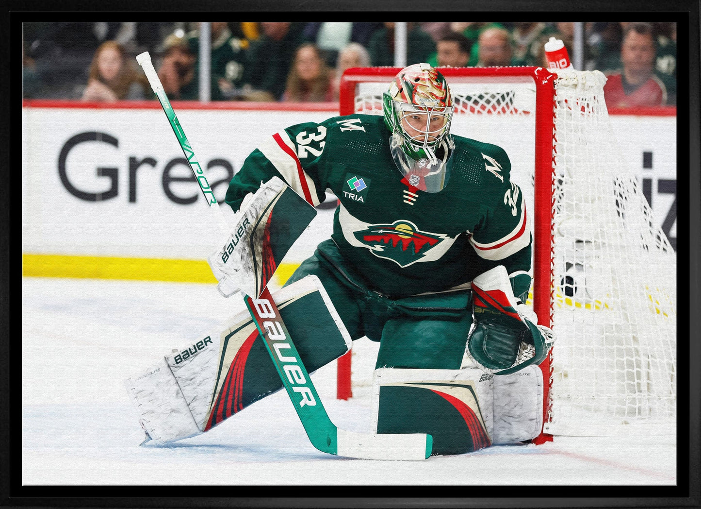 Filip Gustavsson 20x29 Framed Canvas Wild Protecting the Net - H - Jack Righteous