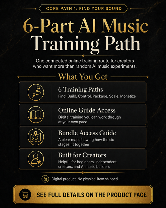 Find Your Sound Core Path system covering the creator journey from sound direction through production and growth