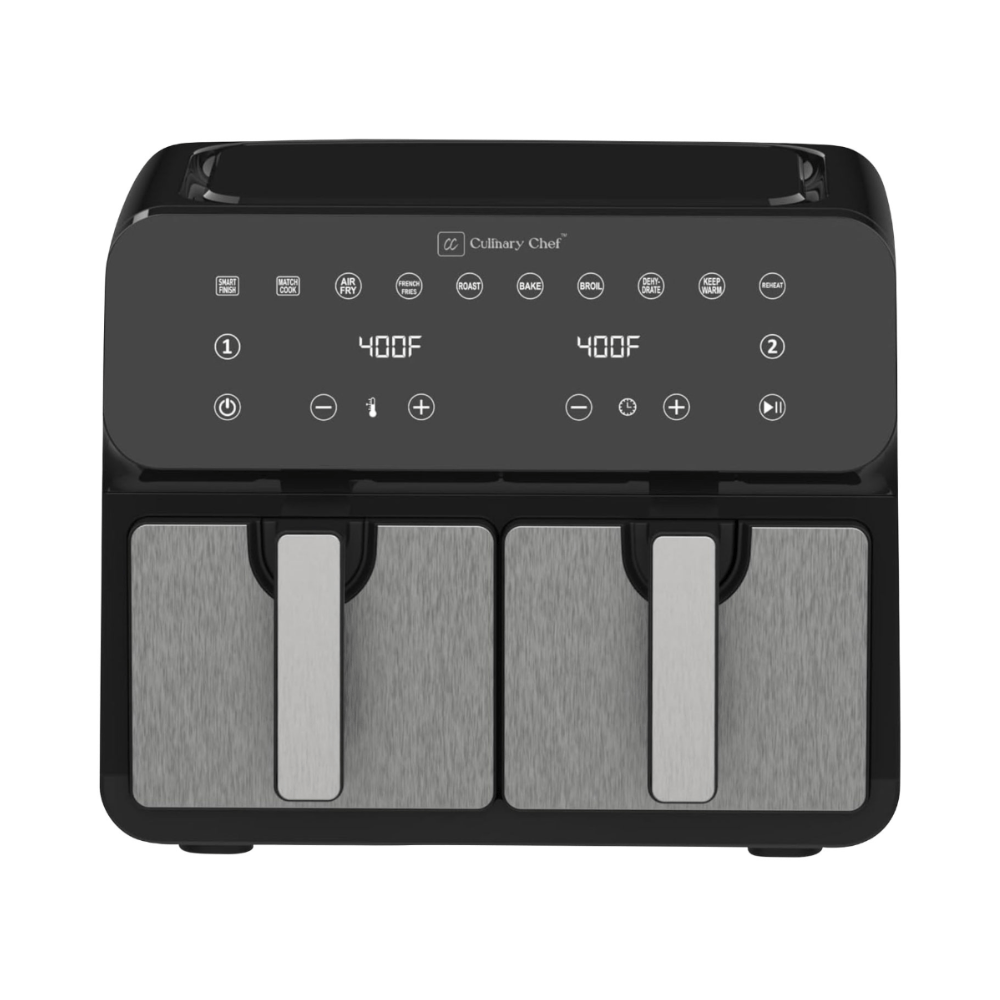Friteuse à air chaud numérique Culinary Chef à deux zones - 9,5 kg/9,5 pte (CCAF904) - Jack Righteous