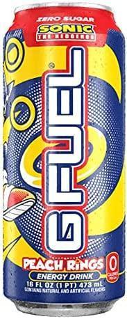 G Fuel Sonic Peach Rings Energy Drink