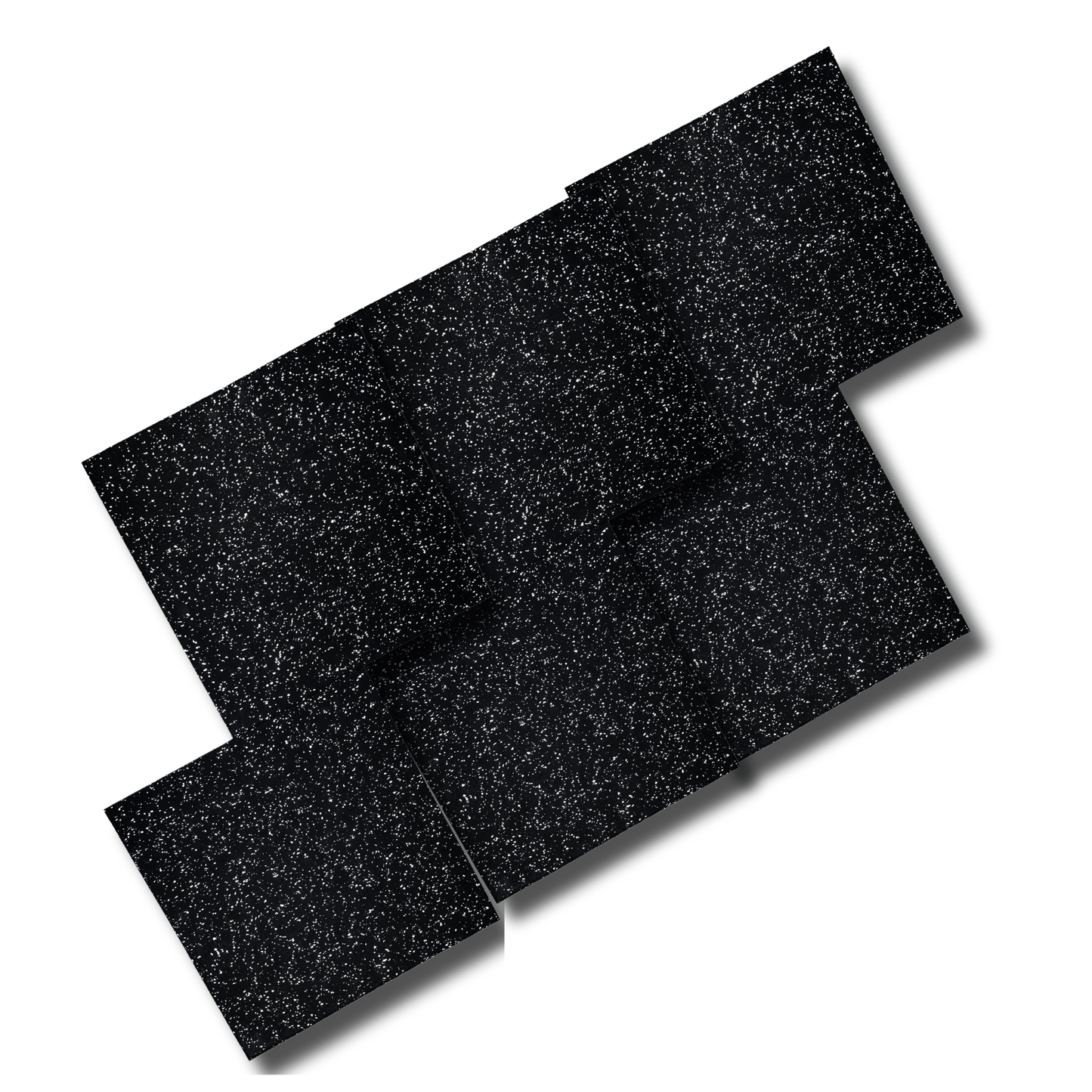 HAJEX Hard Floor Mats for Gym - Pack of 6 - Jack Righteous