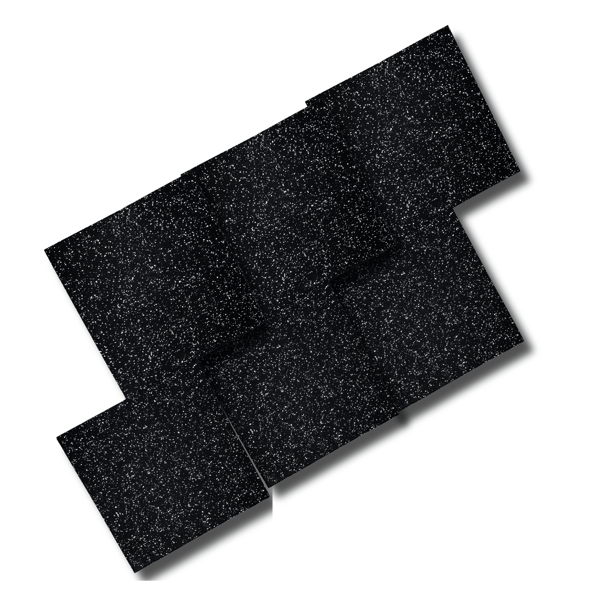HAJEX Hard Floor Mats for Gym - Pack of 6 - Jack Righteous