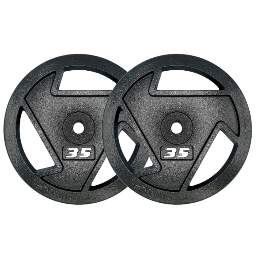HAJEX Tri Grip Cast Iron Weight Plates - Jack Righteous