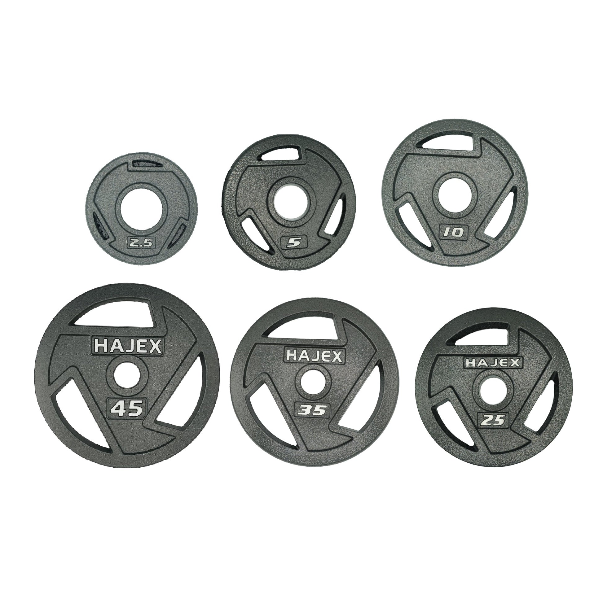 HAJEX Tri Grip Cast Iron Weight Plates - Jack Righteous