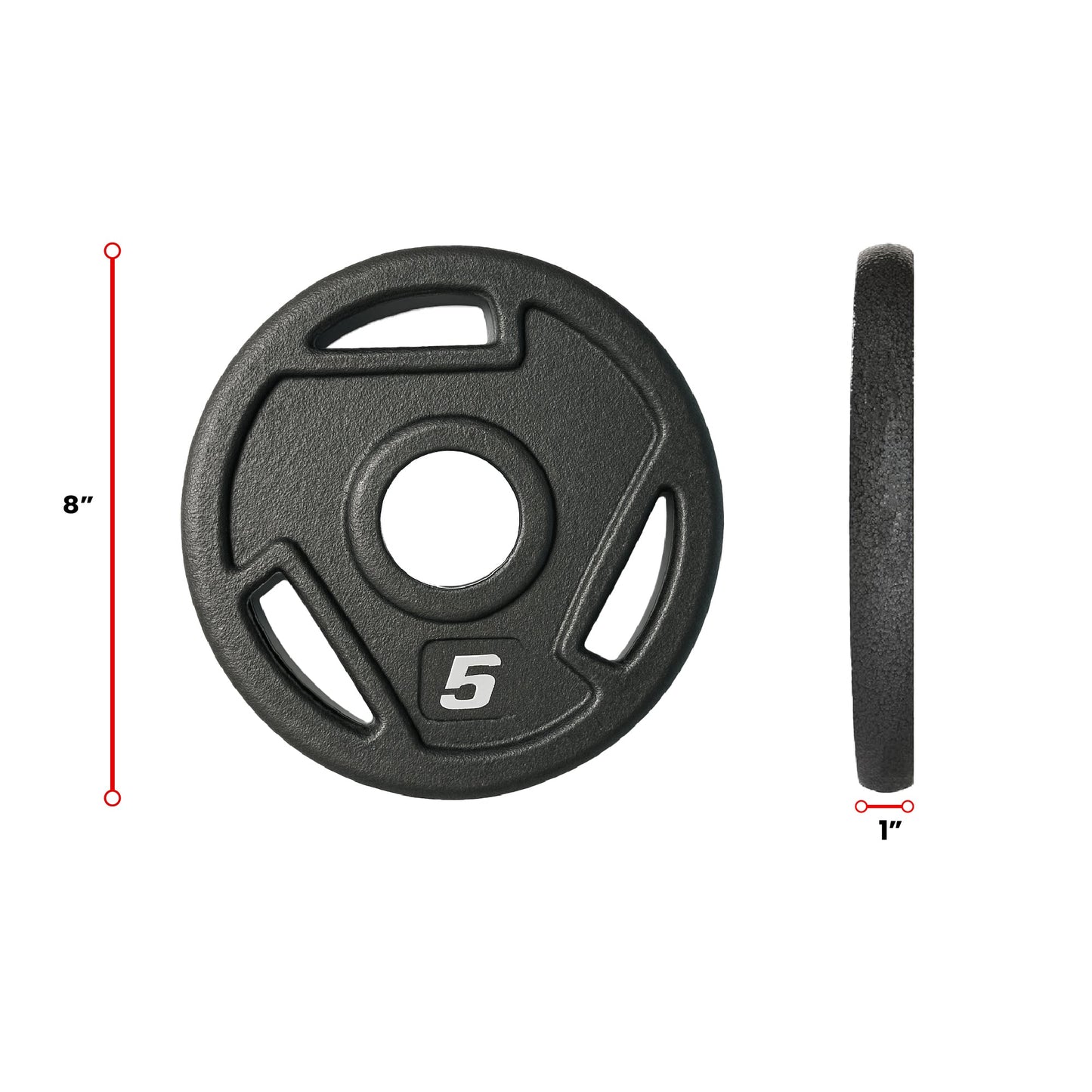 HAJEX Tri Grip Cast Iron Weight Plates - Jack Righteous