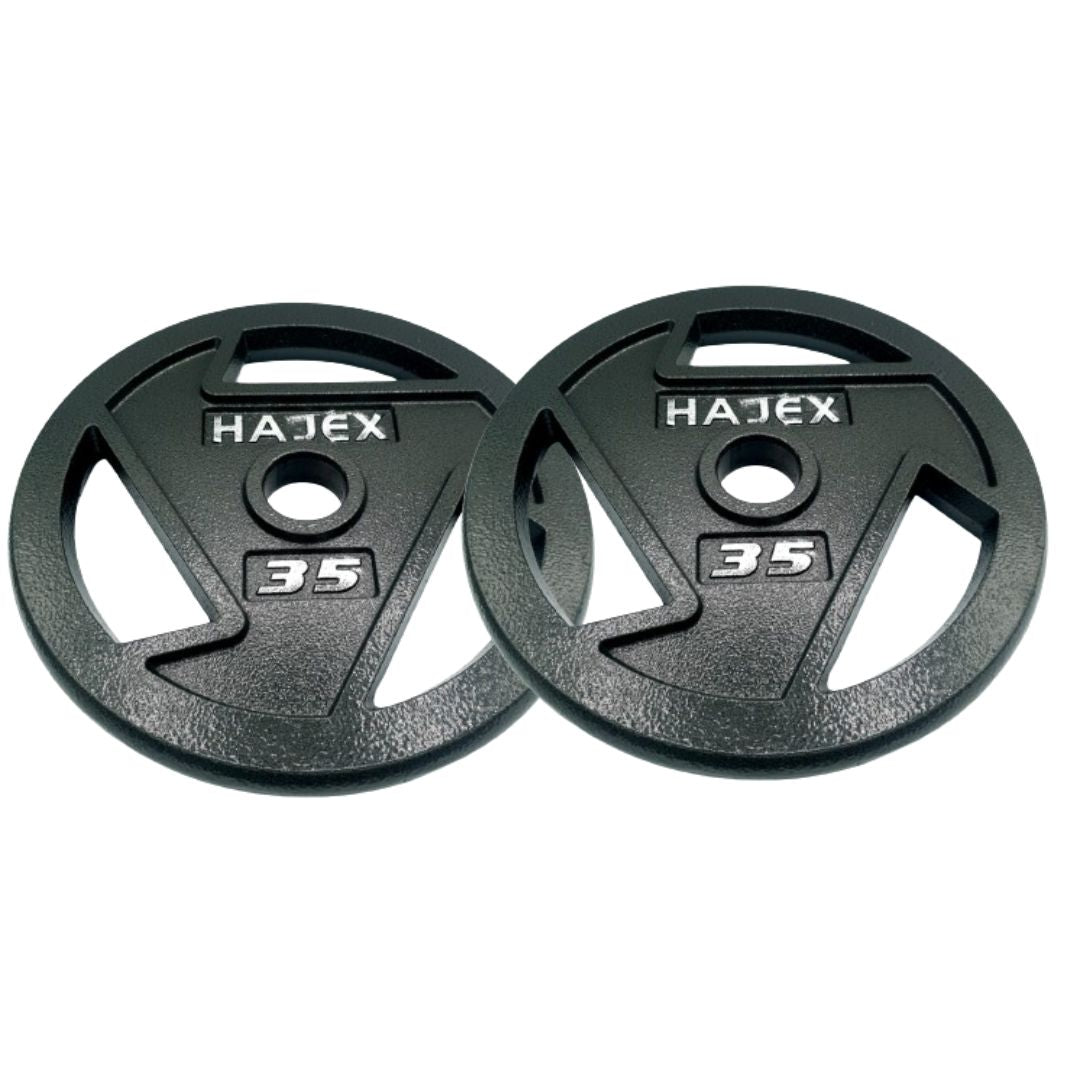 HAJEX Tri Grip Cast Iron Weight Plates - Jack Righteous