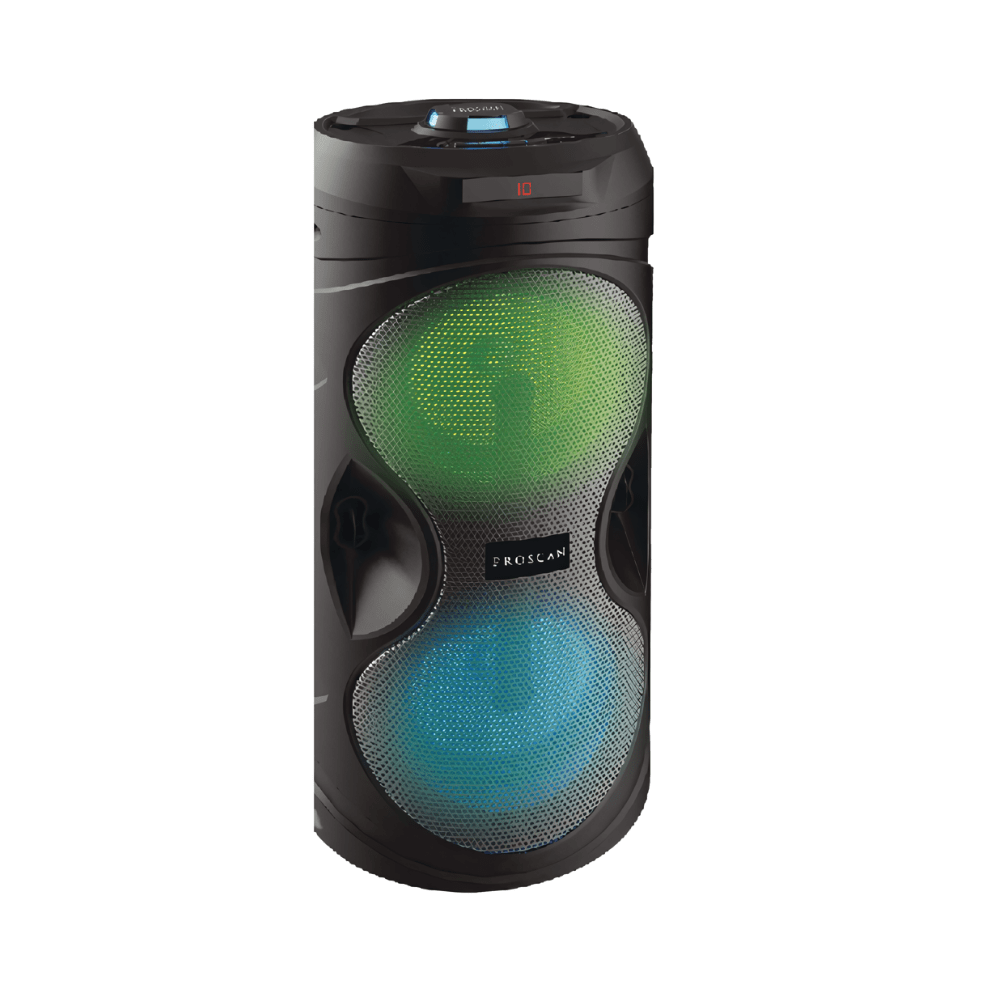 Haut - parleur de fête portatif sans fil Bluetooth Proscan - avec entrée auxiliaire, lampe à DEL (PSP962) - Jack Righteous
