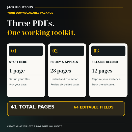 Three TikTok Creator Protection PDFs: Start Here, 28-page guide, and 12-page fillable workbook
