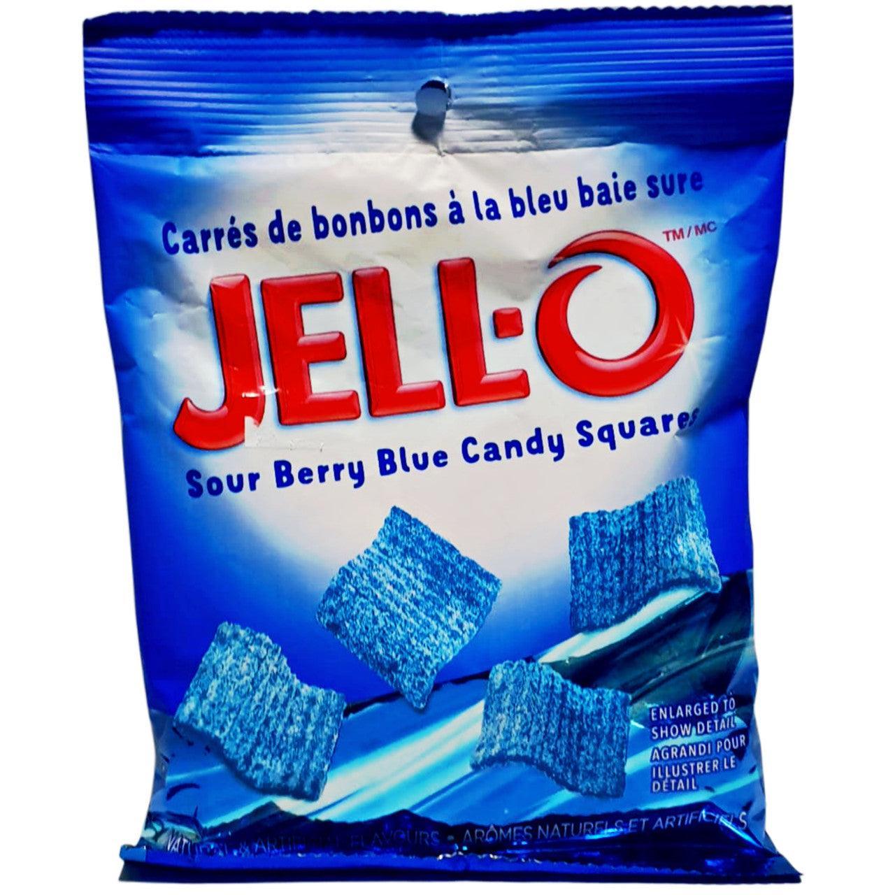 Jello Sour Berry Blue Square Candy Bag