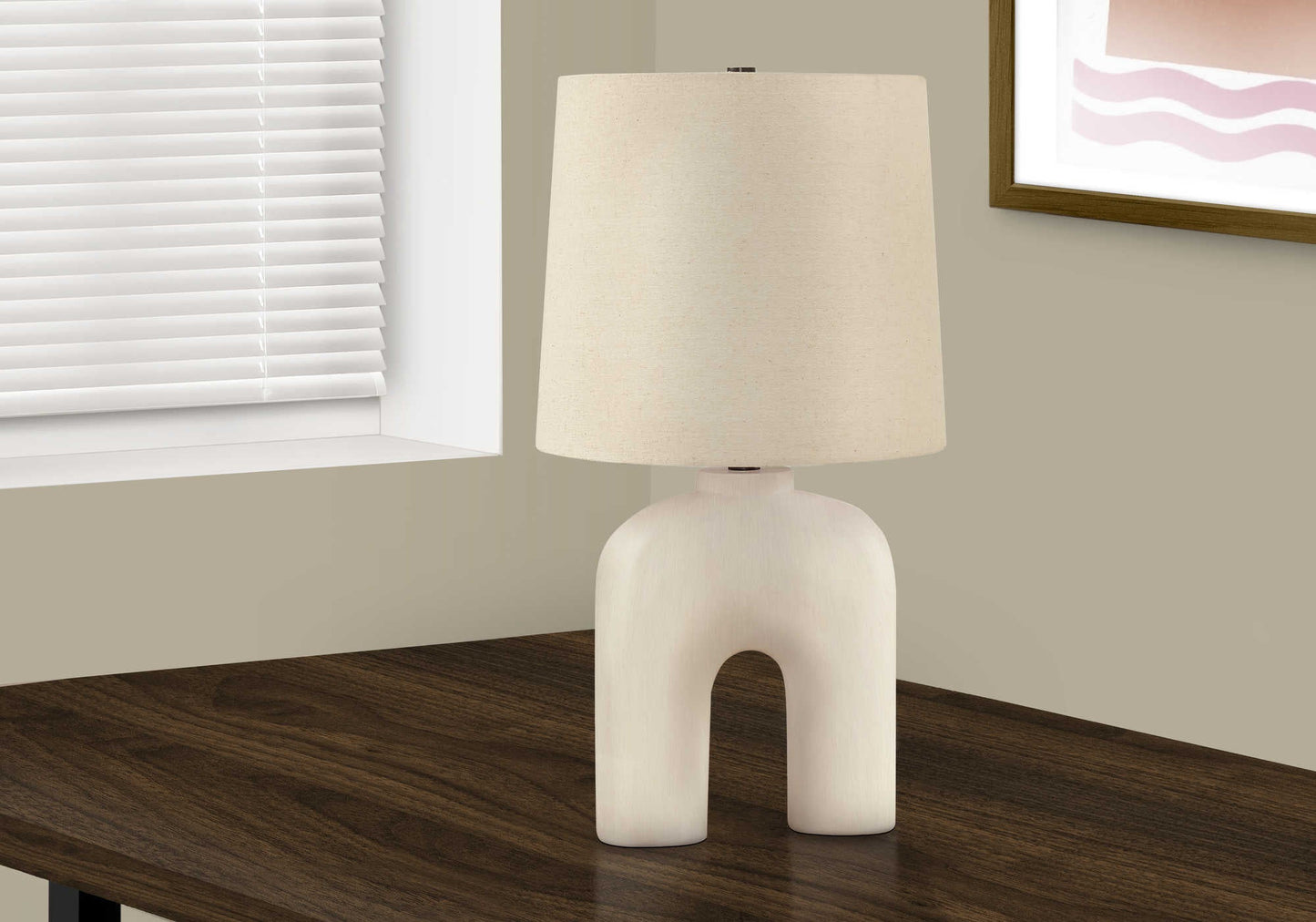 Lampe de table Monarch - Luminaire - Crème résine / Beige (I 9728) - Jack Righteous