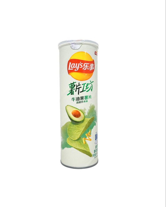 Lays Stax Avocado & Sweet Mustard Wasabi Chinese Edition