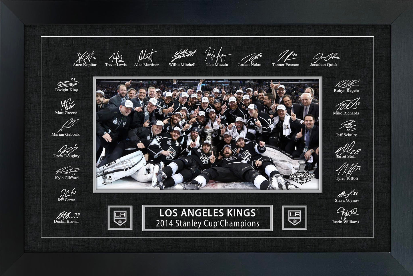 Los Angeles Kings 2014 Stanley Cup Replica Signature Frame - Jack Righteous