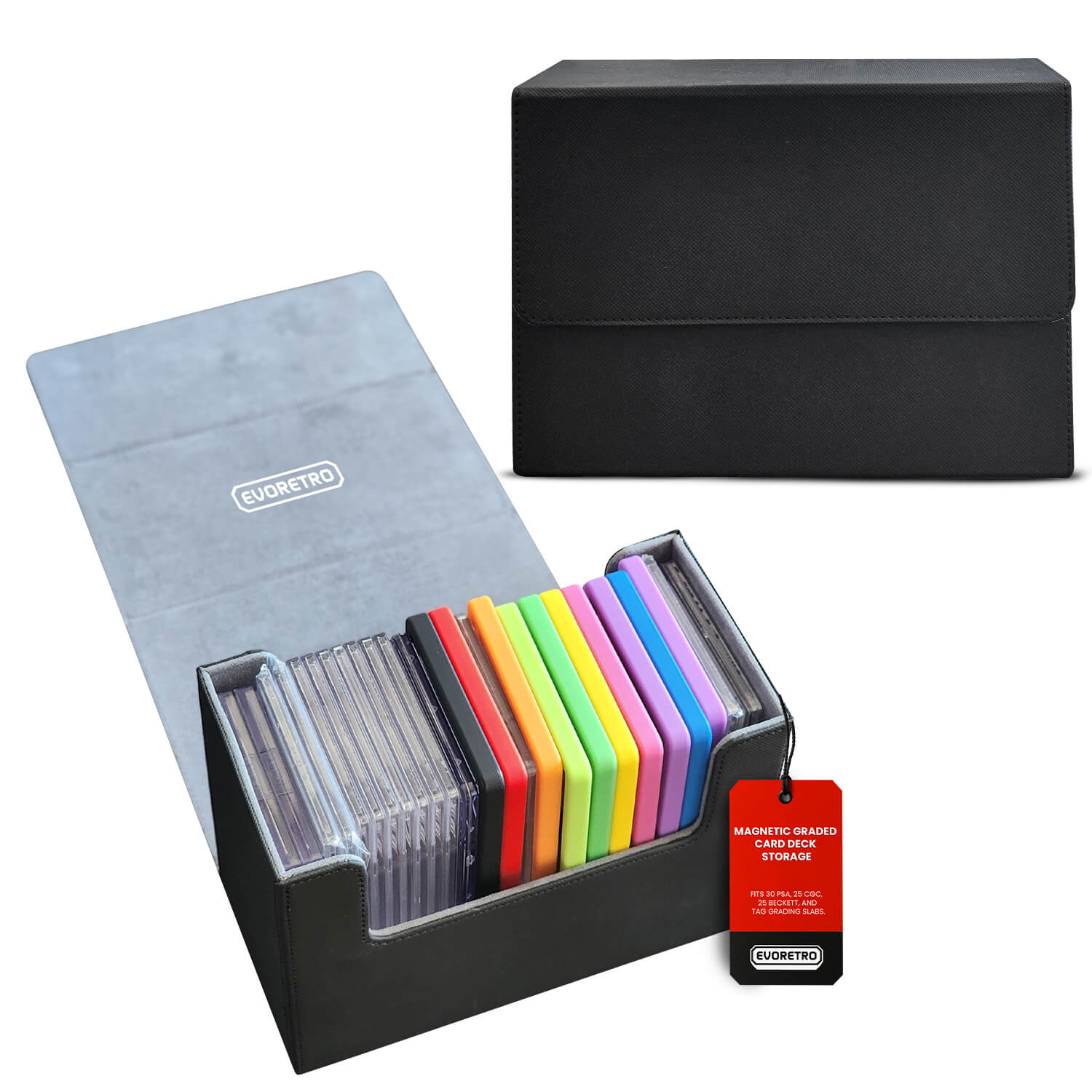 Magnetic Graded Card Deck Storage for 30 Graded Card - Jack Righteous