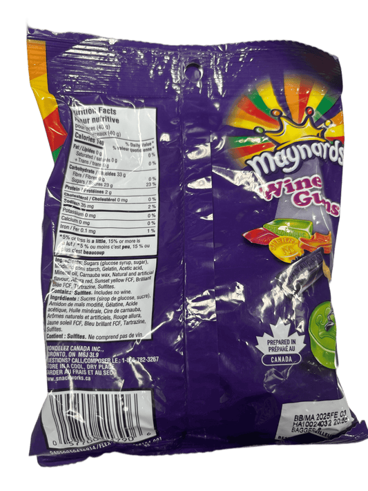 Maynards Wine Gums 154G - Canada Edition - Jack Righteous