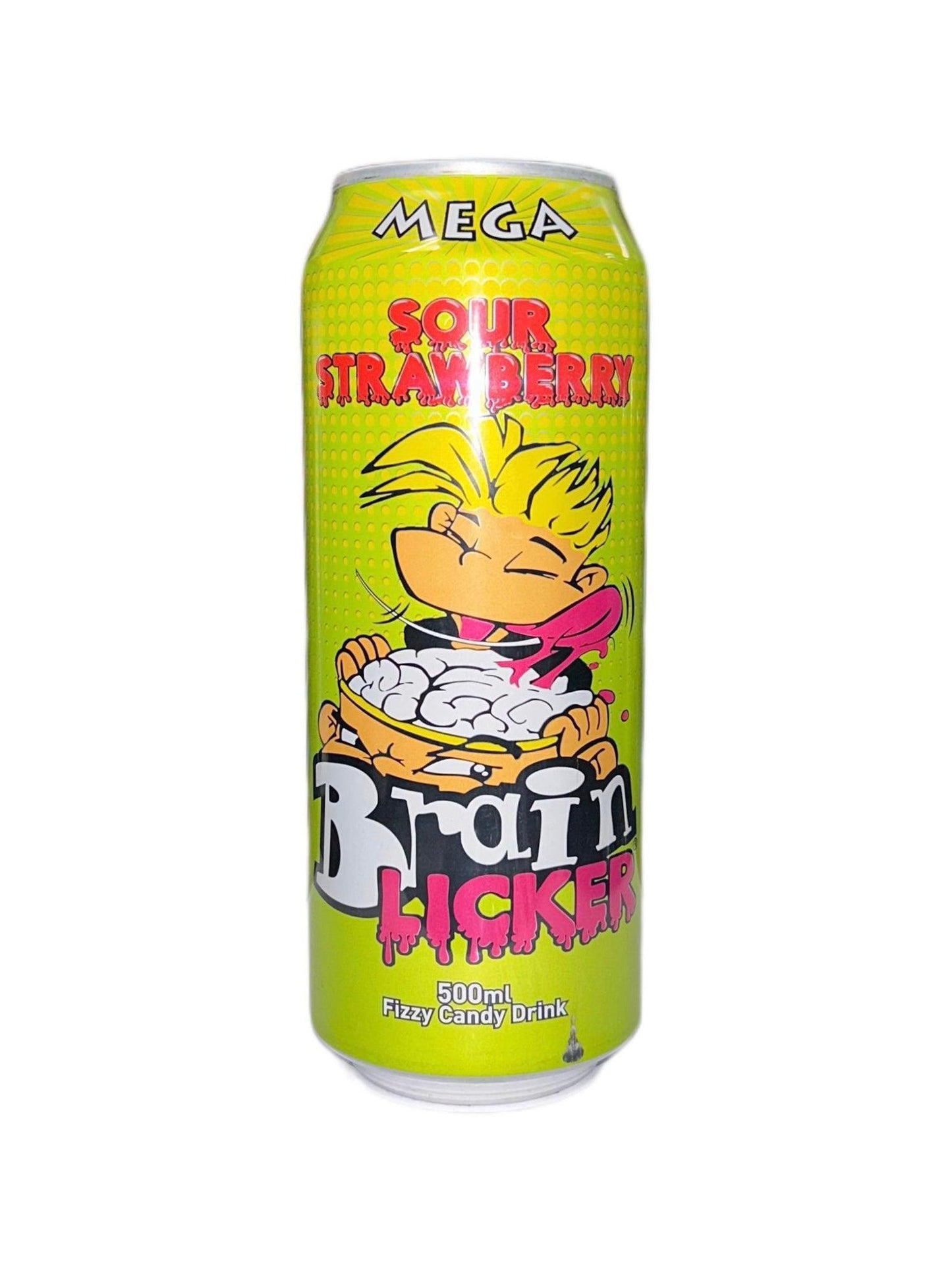 Mega Brain Licker Sour Strawberry Drink 500ML