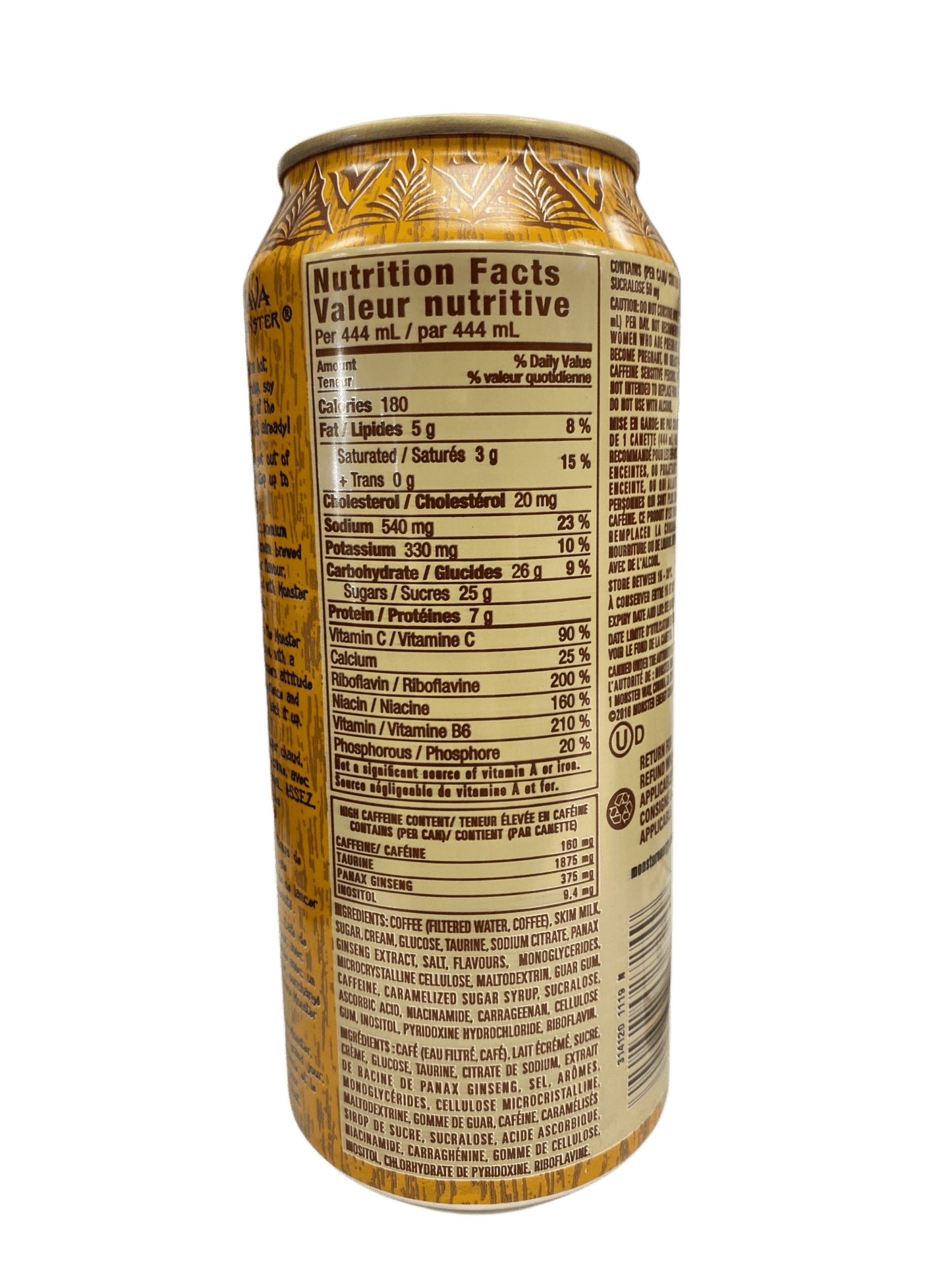 Monster Energy Java Salted Caramel Drink 444ML - Canadian Edition - Jack Righteous