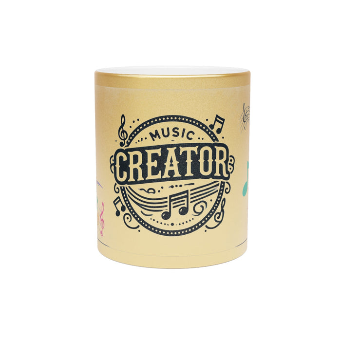 Music Creator Metallic Mug – Elegant Silver & Gold Finish Options - Jack Righteous