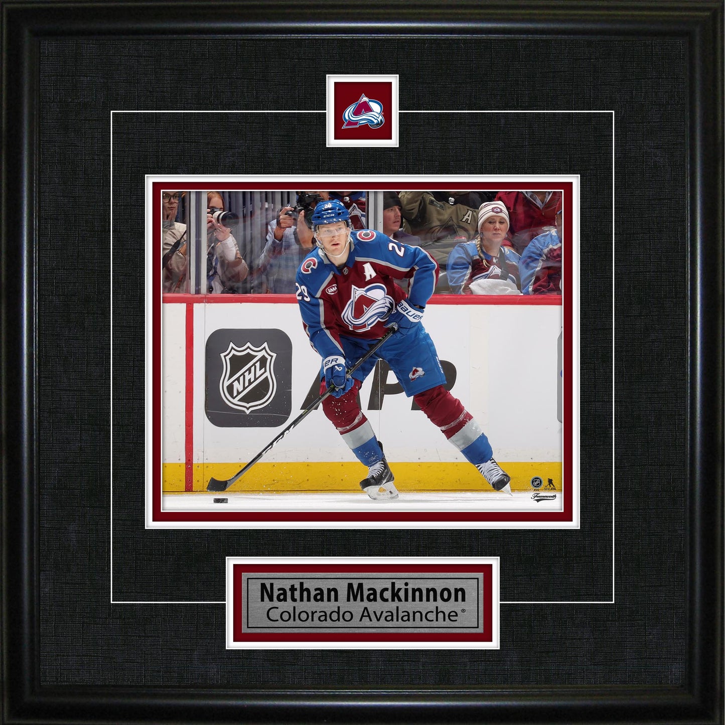 Nathan Mackinnon Framed Pin & Plate Colorado Avalanche - Jack Righteous