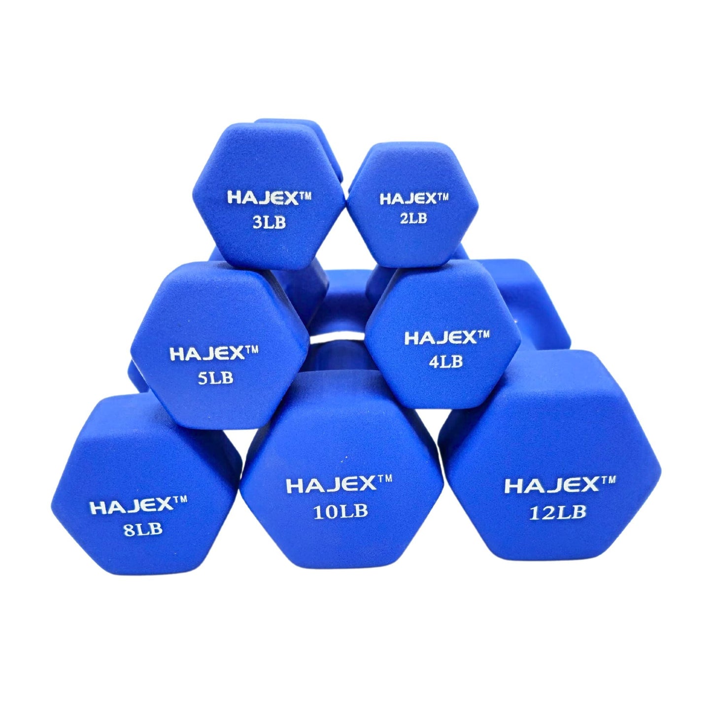 Neoprene Dumbbells Pairs & Sets With Rack - Jack Righteous