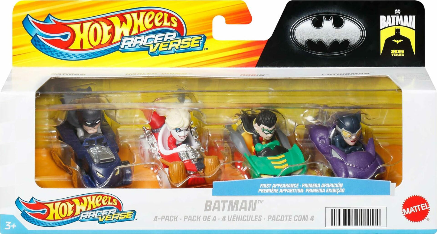 Hot Wheels Racer Verse Batman 4-Pack