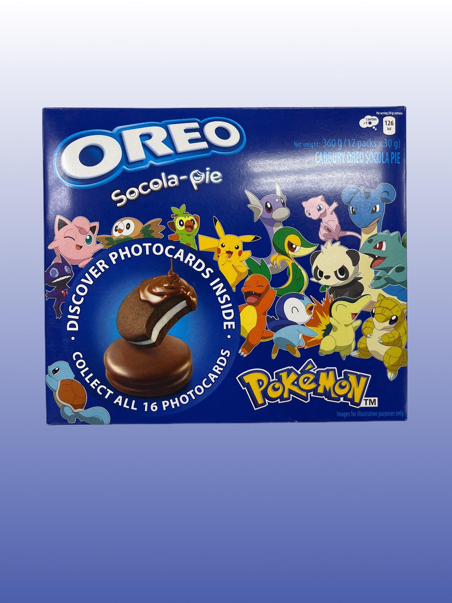 Oreo Socola-Pie Original Pokemon 360G