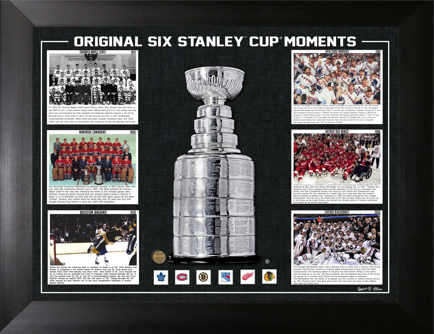 Original Six Stanley Cup Moments Frame - Jack Righteous