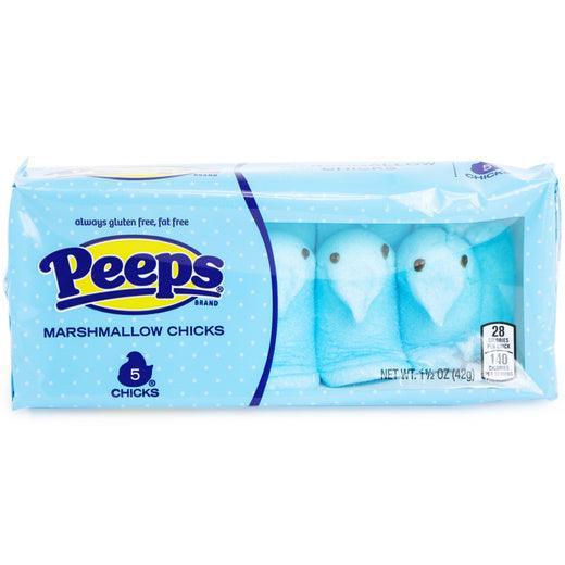 Peeps Marshmallow Blue Chicks 5 PK