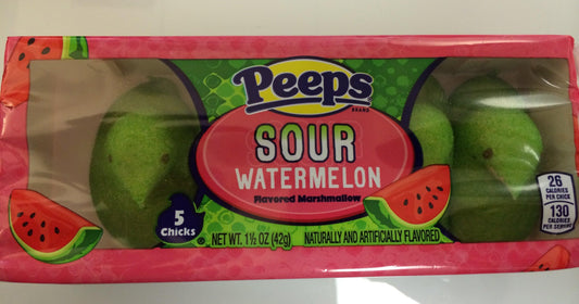 Peeps Marshmallow Sour Watermelon Chicks 5 PK