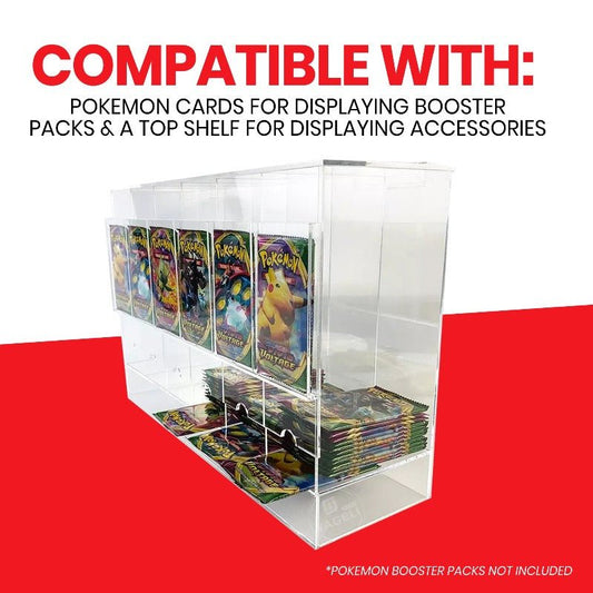 Pokémon Booster Pack 6 - Slot Acrylic Display Dispenser - 4 Packs - Jack Righteous