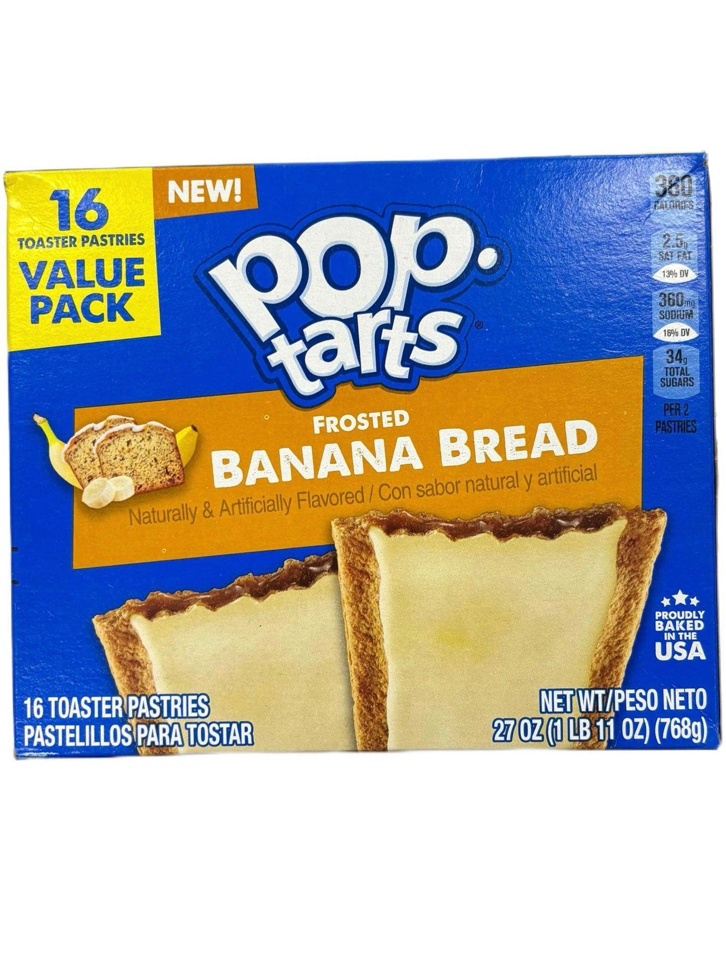 Pop Tarts Frosted Banana Bread 16 Pack