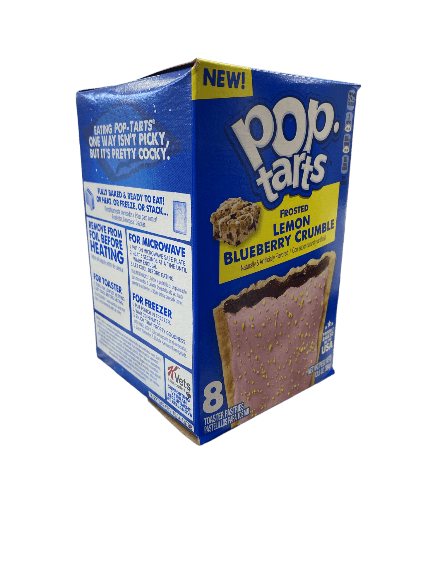 Pop Tarts Frosted Lemon Blueberry Crumble 13.5OZ - 8 Pack - U.S Edition - Jack Righteous