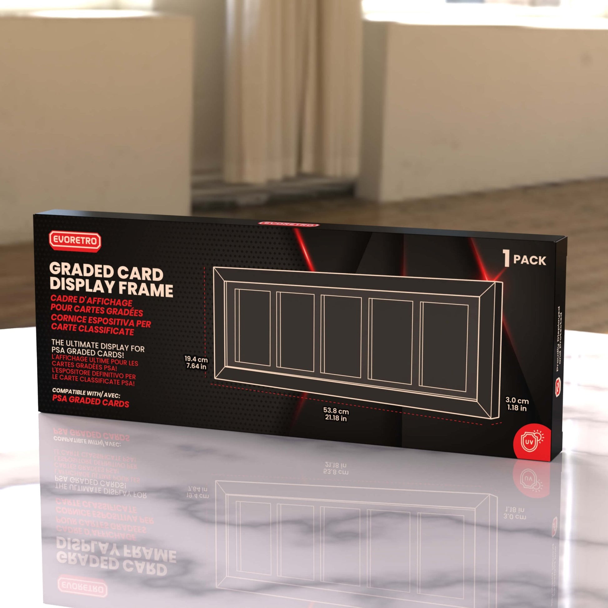 Premium PSA Graded Wooden Frame Display with UV Glass - Jack Righteous