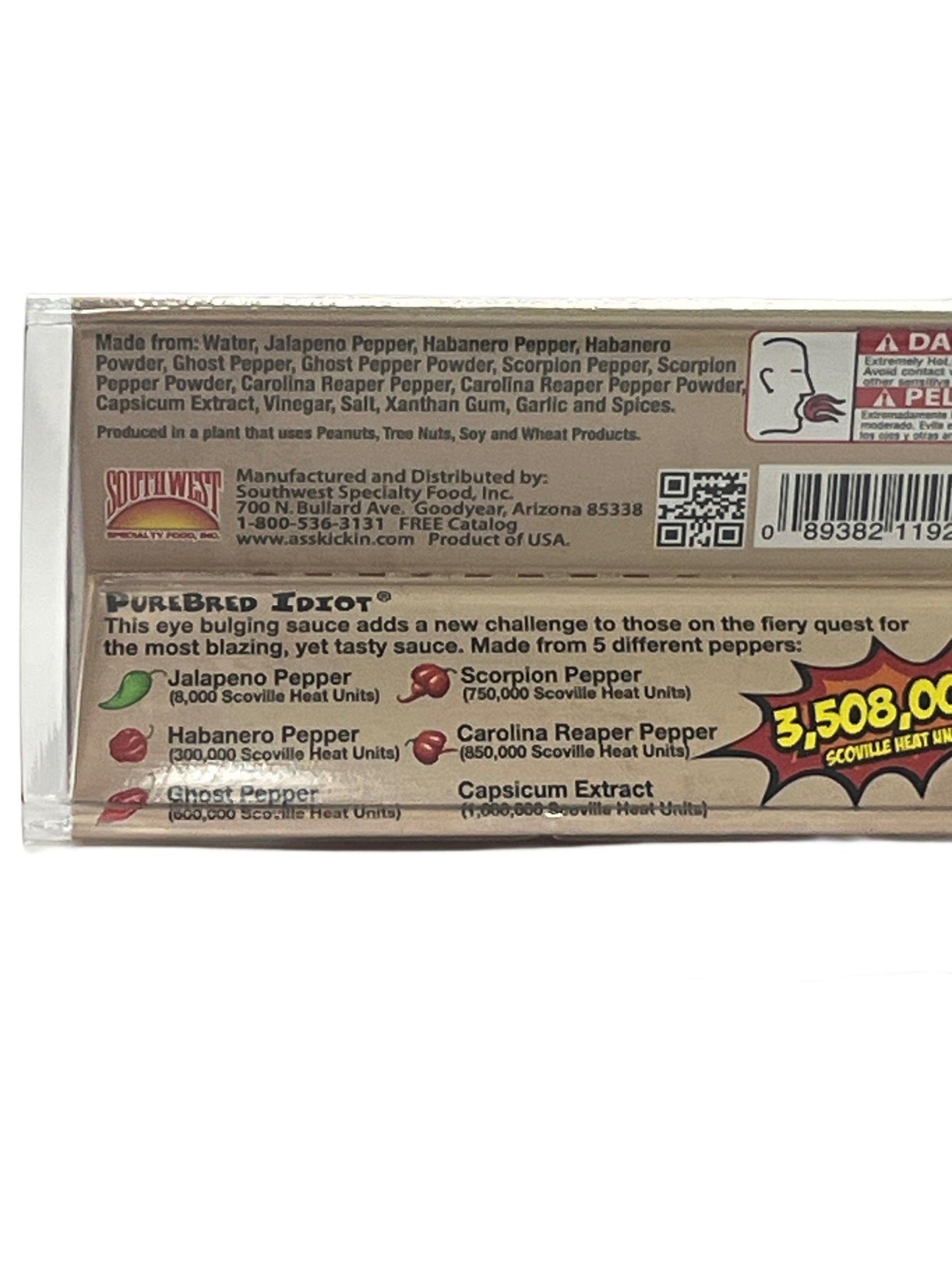 Pure Bred Idiot Hot Sauce 59ml