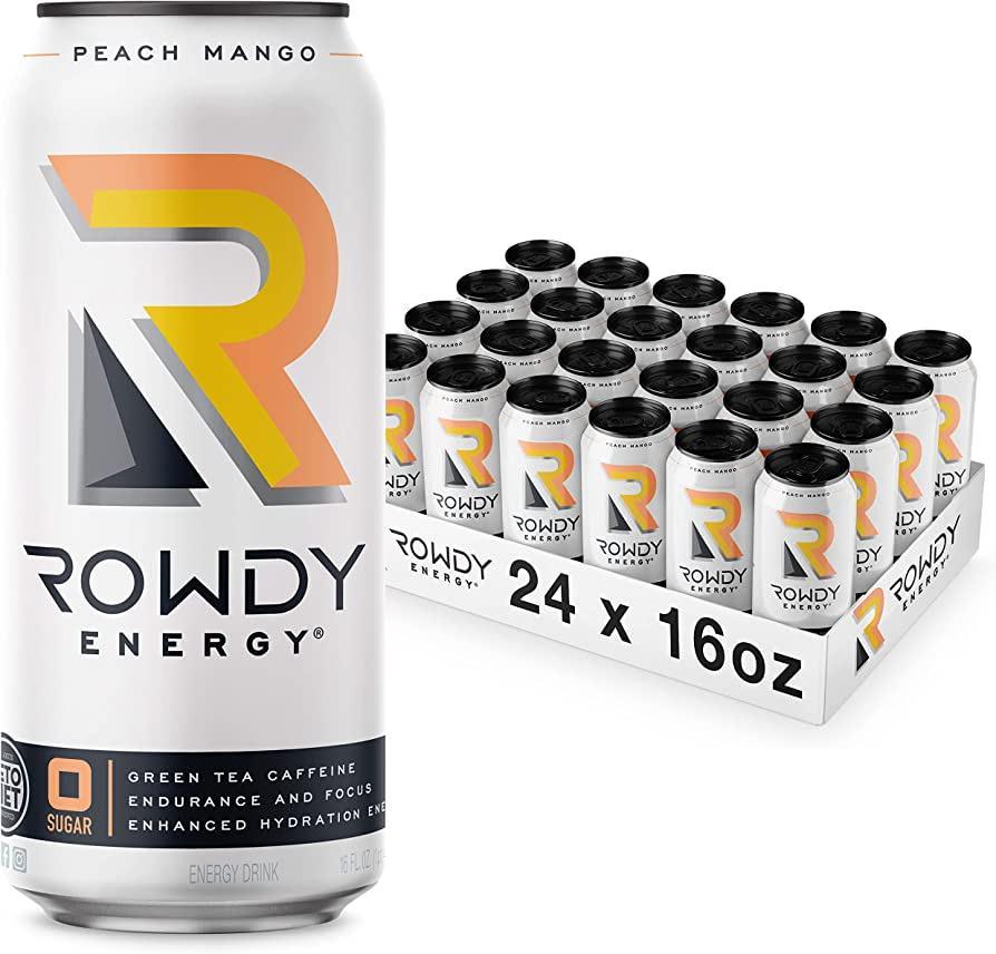 Rowdy Energy Drink Peach Mango