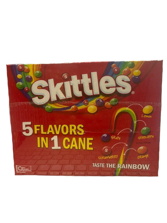 Skittles Christmas Candy Canes - 12 Count - Jack Righteous