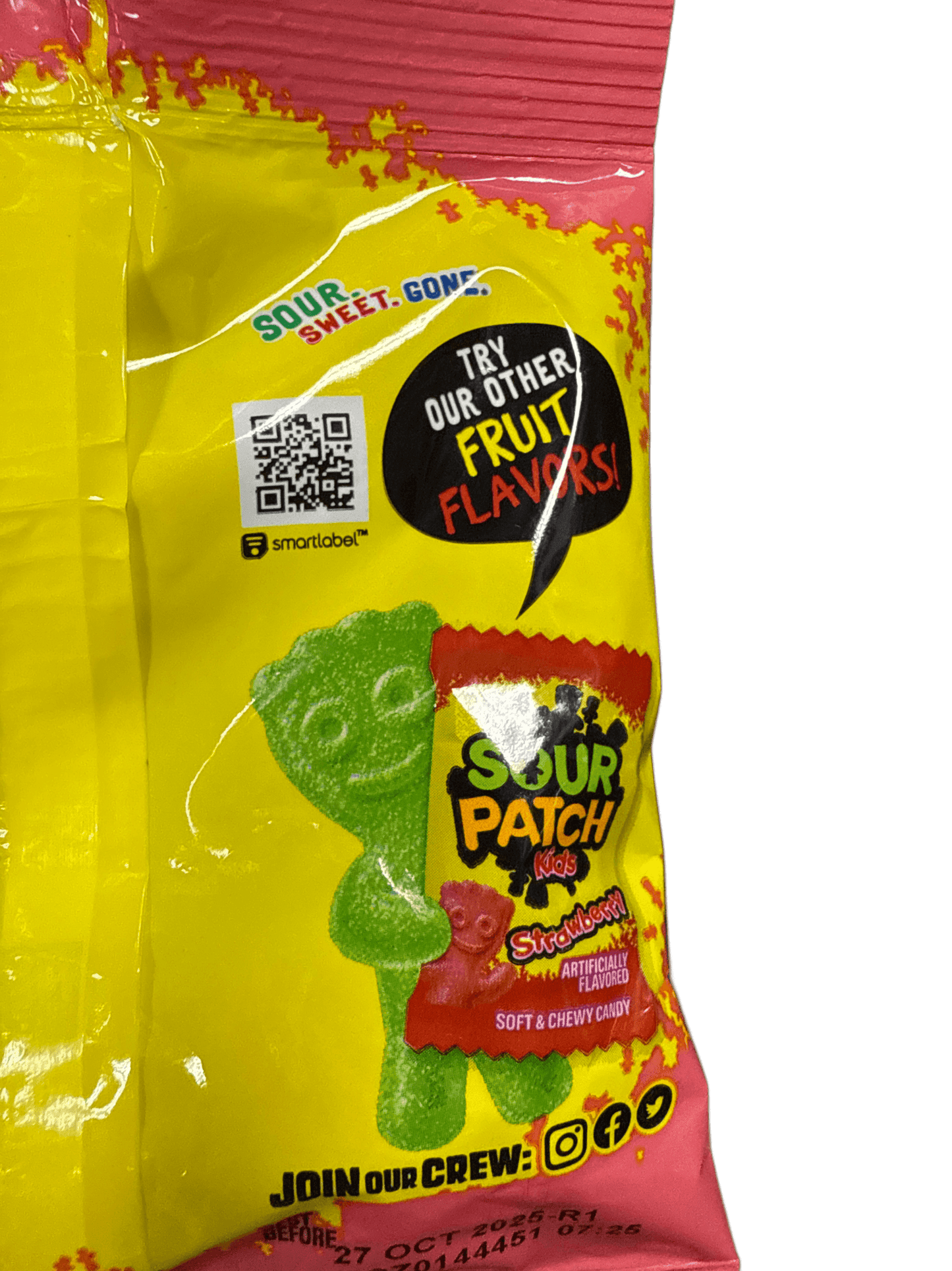 Sour Patch Kids Not So Sour Peach 101G - U.S Edition - Jack Righteous