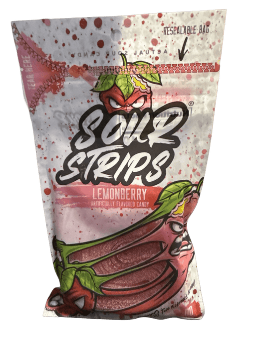 Sour Strips Lemonberry Flavour 96G - U.S Edition - Jack Righteous