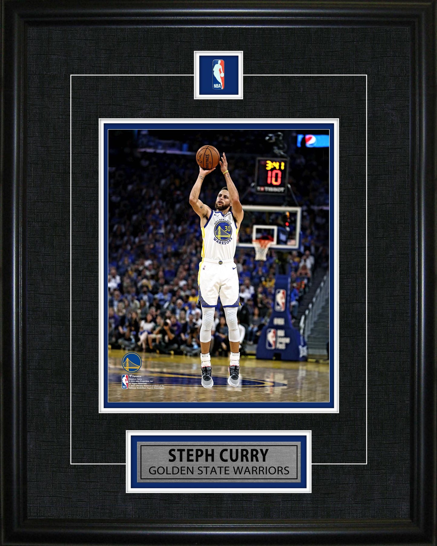Steph Curry Framed Pin & Plate Warriors - Jack Righteous