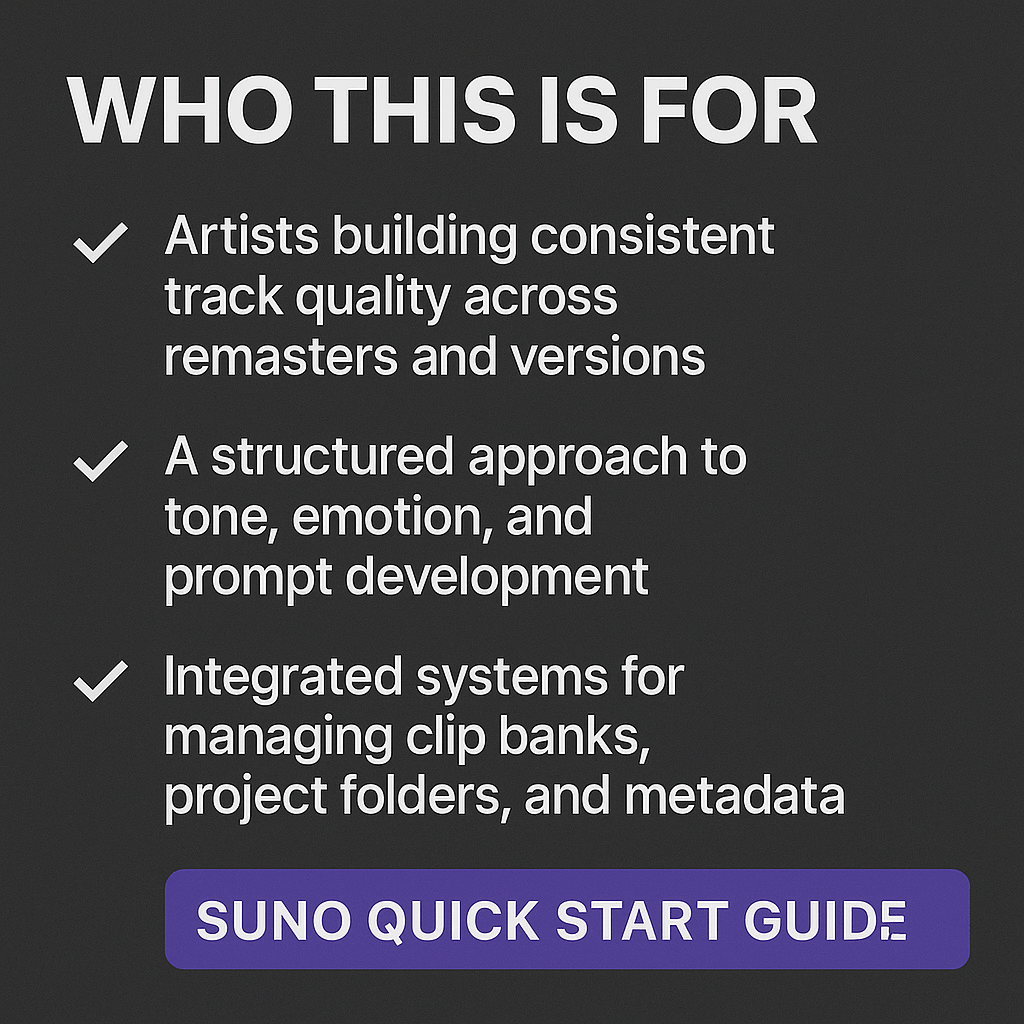 SUNO AI TAGS & PROMPT GUIDE – CREATOR EDITION (2025) - Jack Righteous