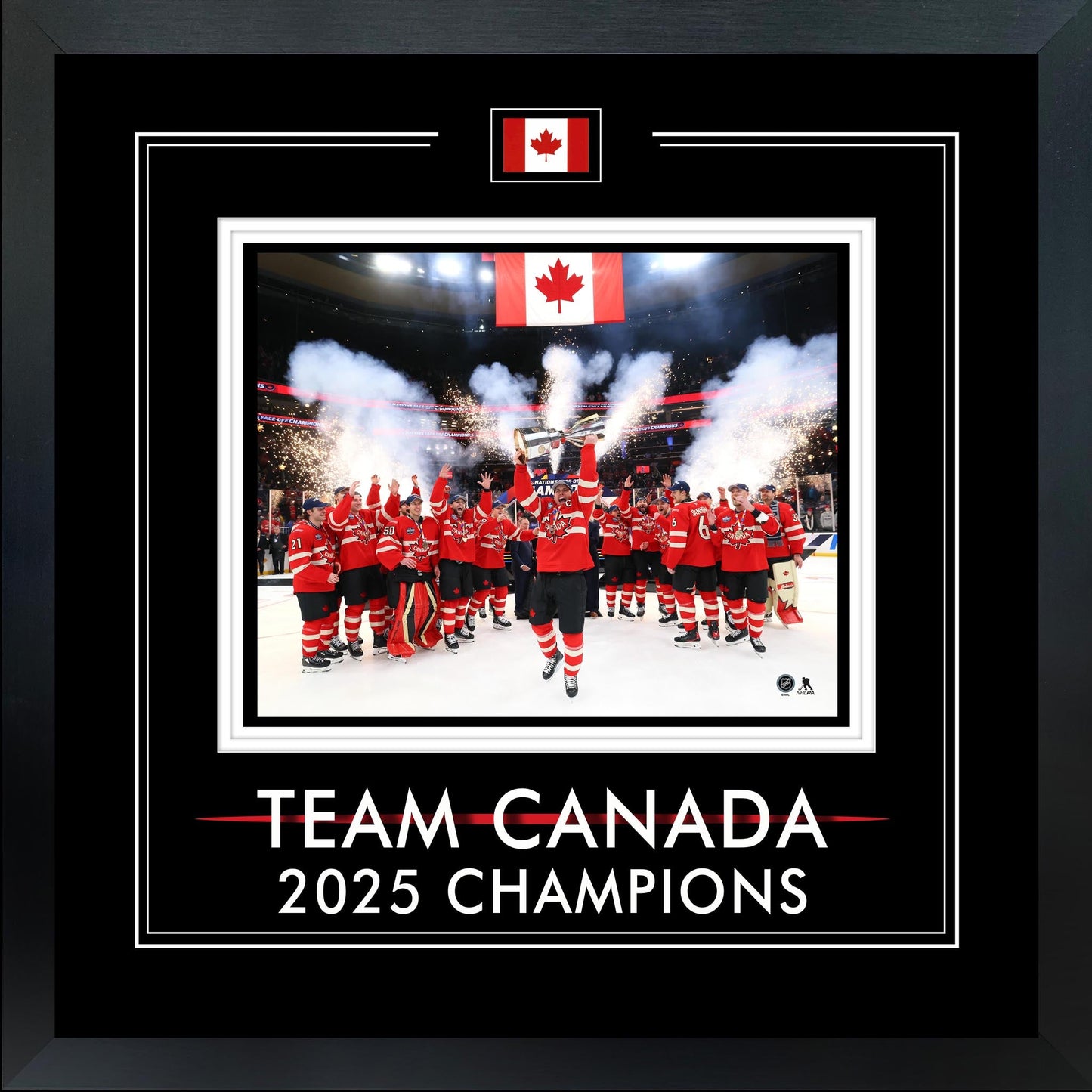 Team Canada 8x10 with Printed Glass 2025 Champions - Jack Righteous