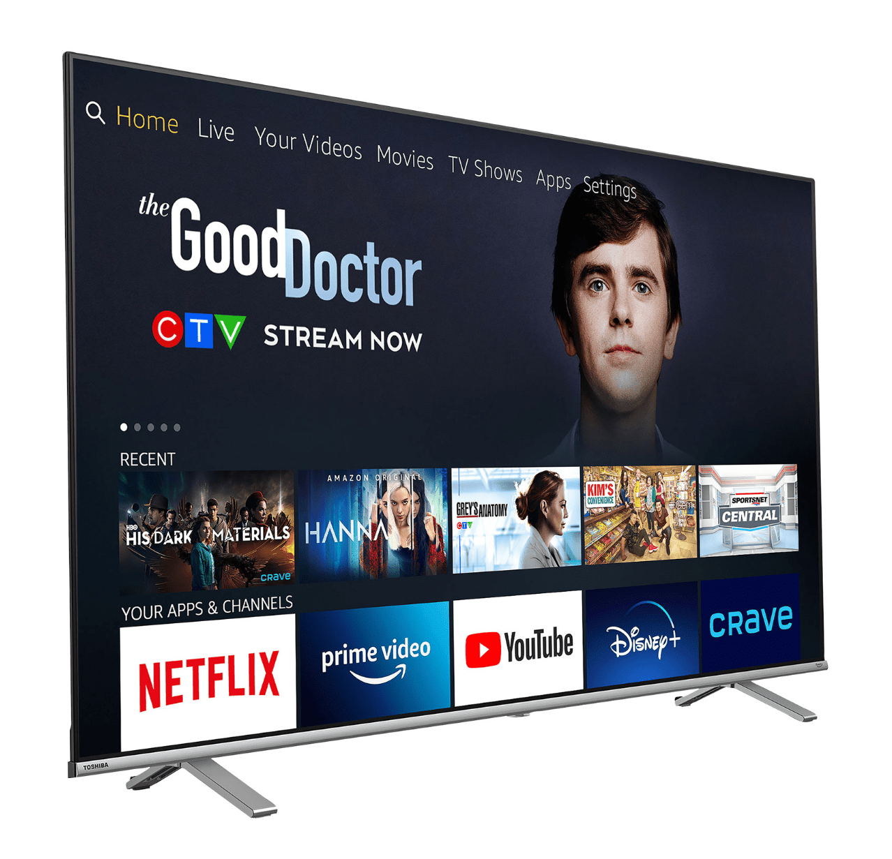 Téléviseur Toshiba 55" 4K UHD HDR LED intelligent Fire TV Edition (55C350LC) - Jack Righteous