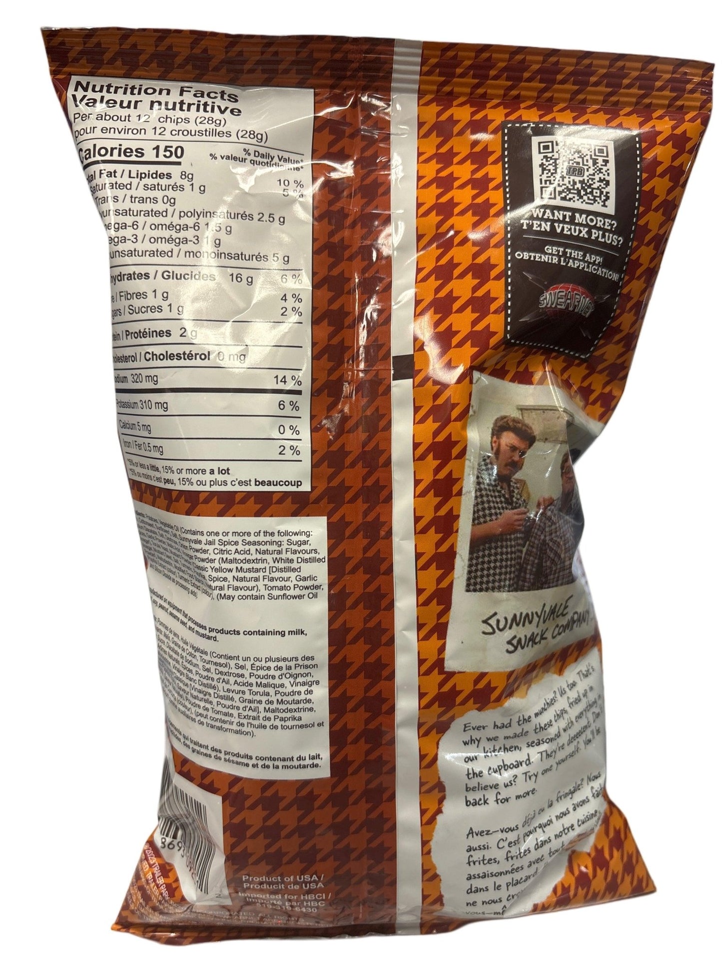 Trailer Park Boys Sunnyvale Jail Spice Chips 3OZ - Jack Righteous