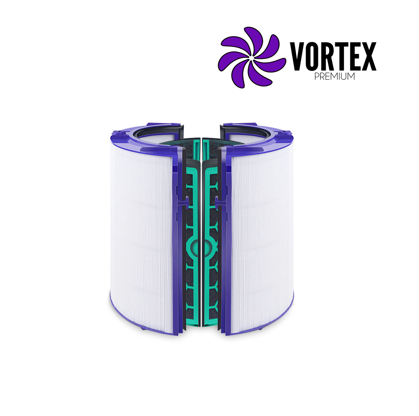 Filtre HEPA vortex adapté au purificateur d'air Dyson (TP04 HP04 DP04)