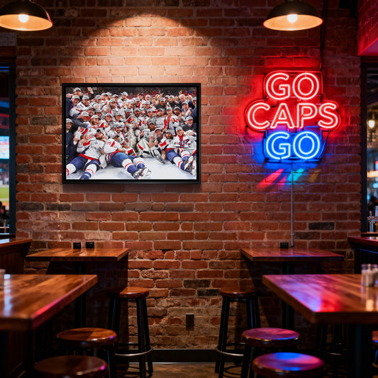 Washington Capitals 20x29 Framed Canvas 2018 Stanley Cup - Jack Righteous
